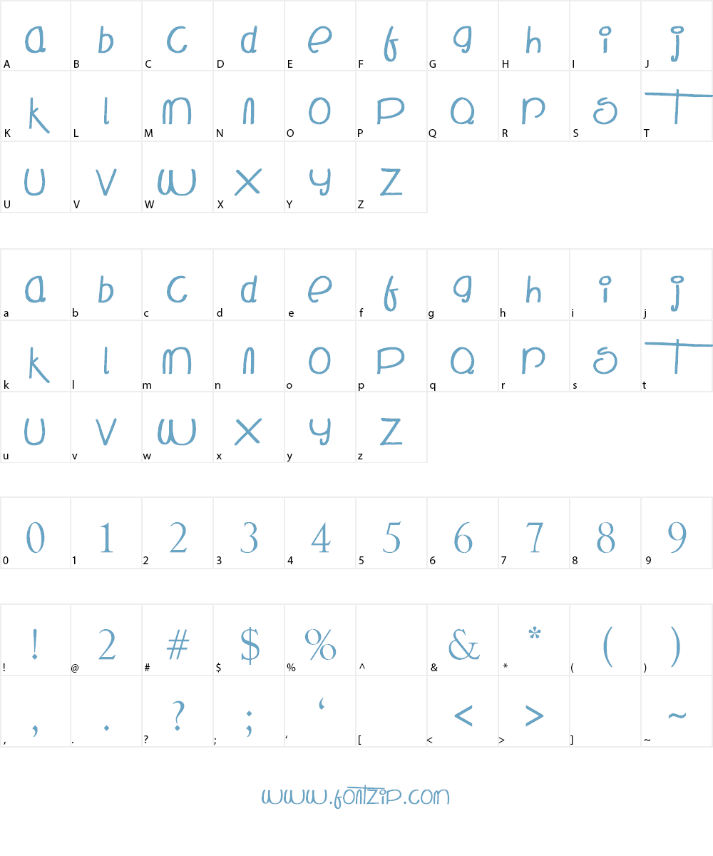 The Mocking Bird Font Character
